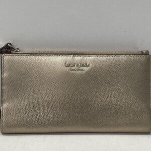 kate spade bifold wallet wristlet rose gold